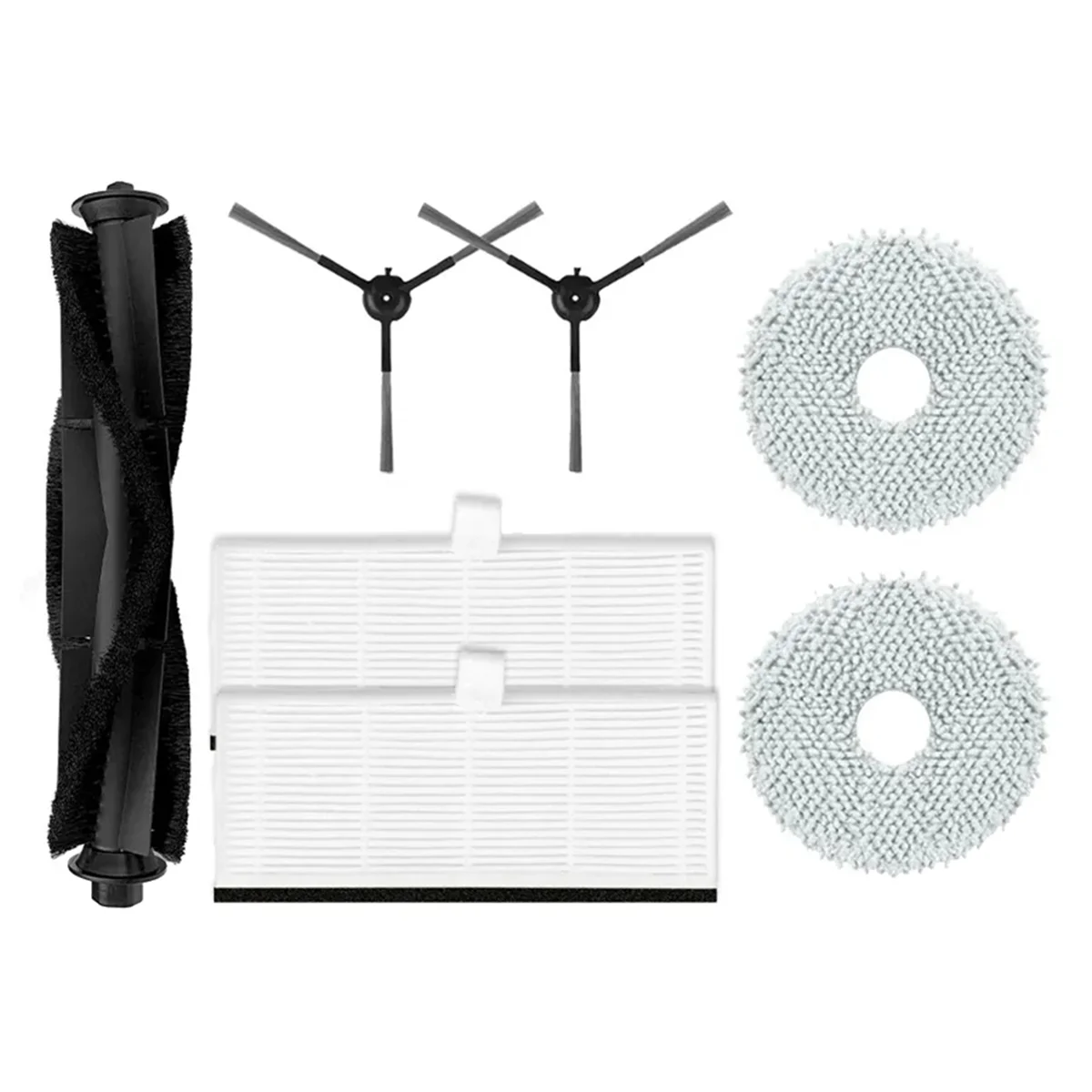 HOT 7PCS for Proscenic M9 Robot Vacuum Cleaner Replacement Spare Parts Main Side Brush Hepa Filter Mop Cloth Dust Bag