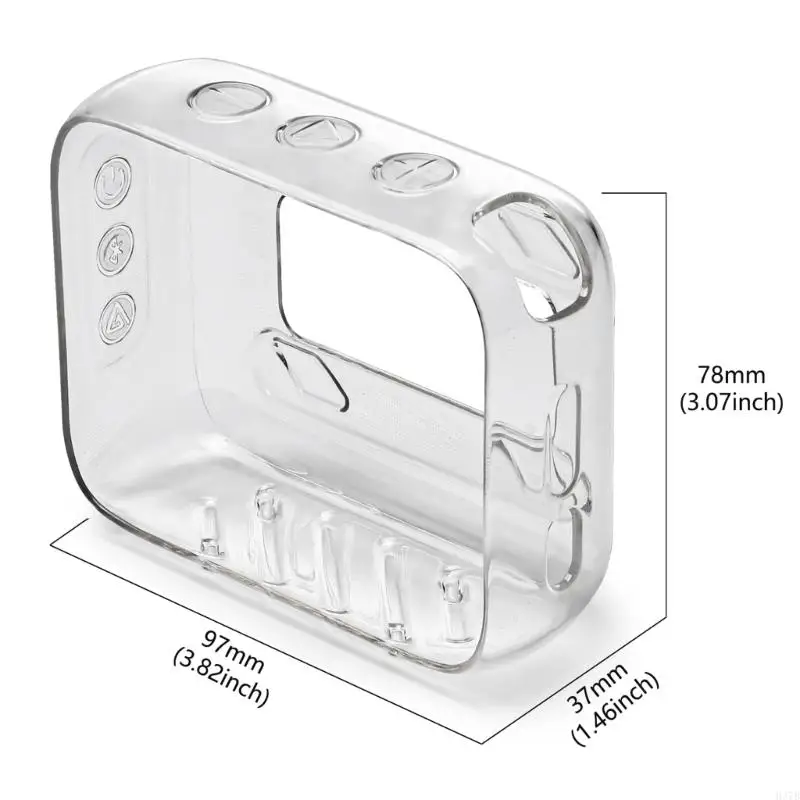H37b Clear TPU Case Couvercle pour GO 4 Compatible Enceinte à résistante à