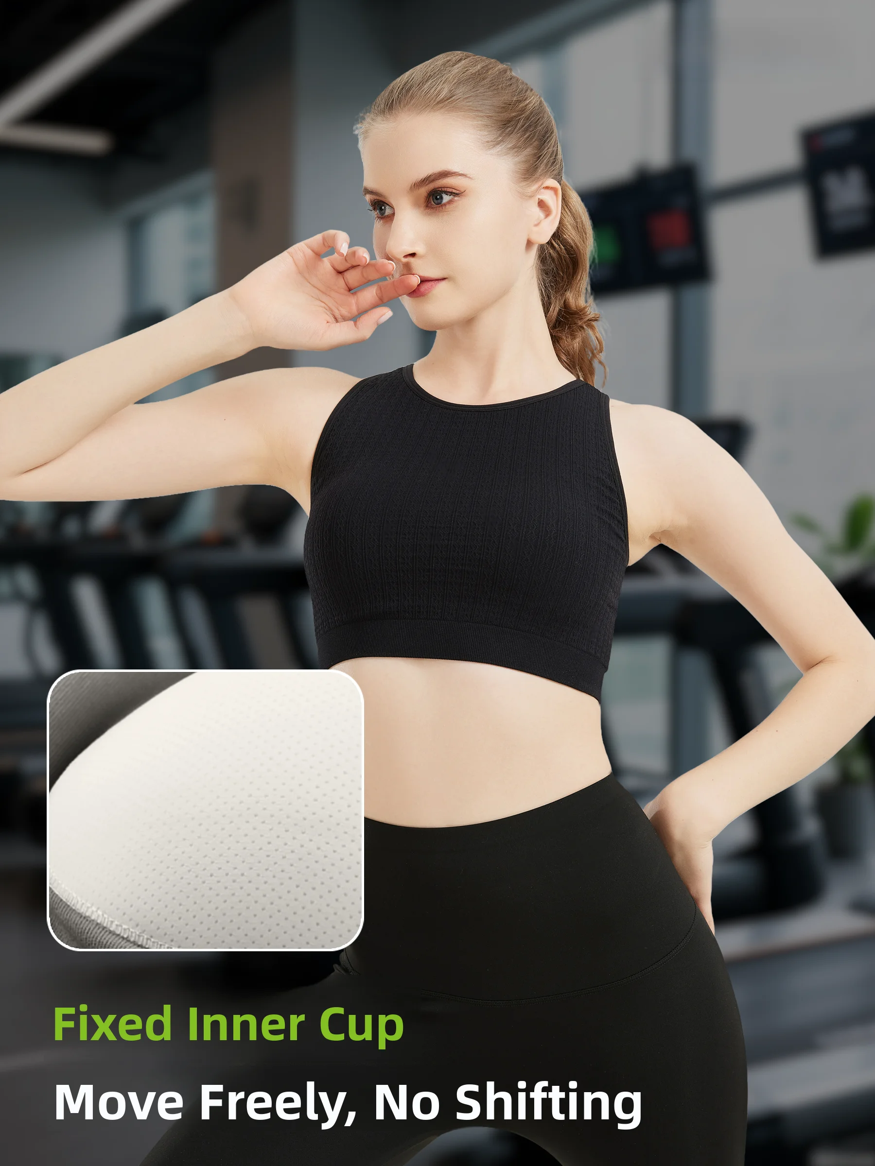 アニオ アウトドア スポーツ ベスト フィットネス 下着 ランニング ブラトップ アウトドア ウェアラブル ヨガ服 通気性 高弾性 ナイロン