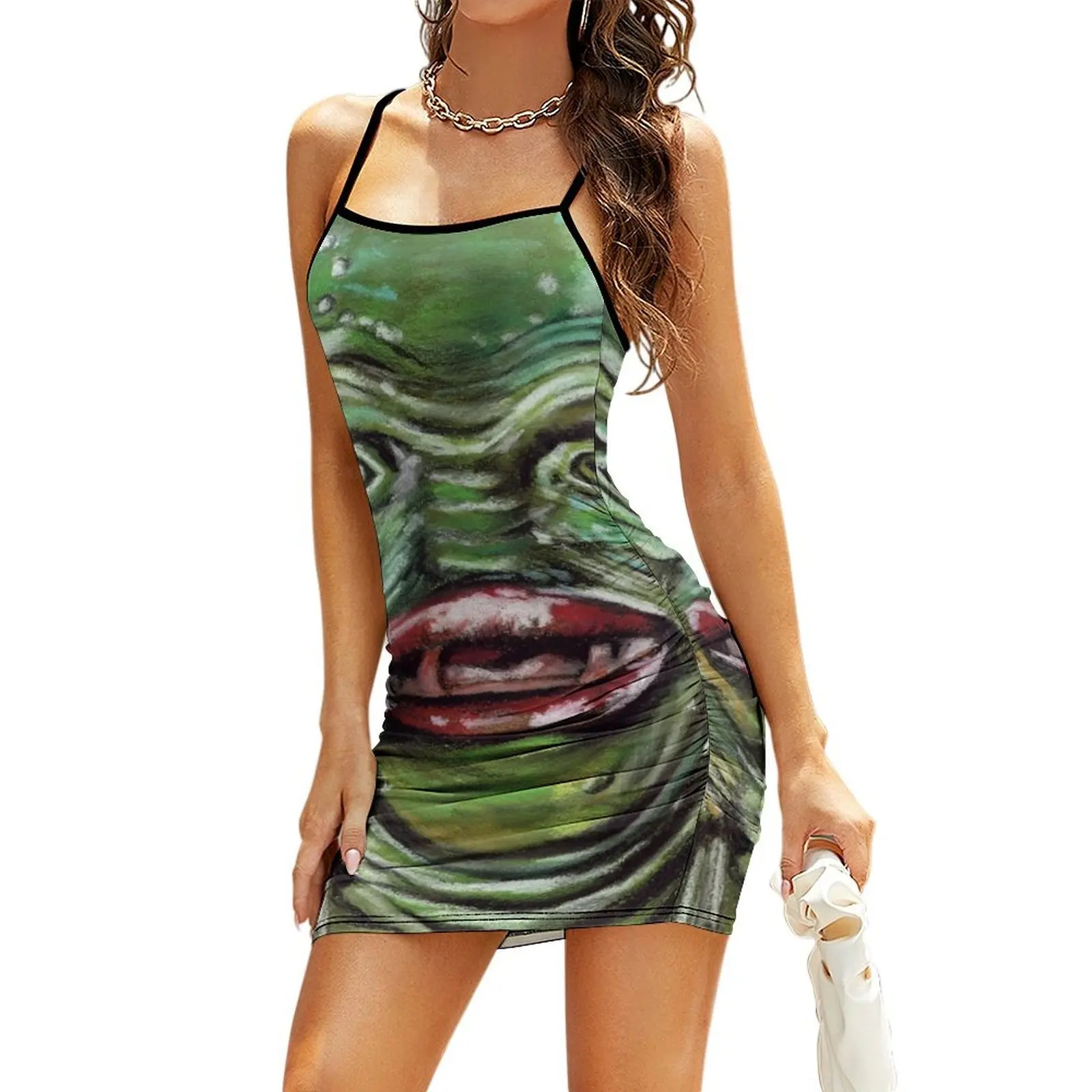 

The Creature from the Black Lagoon Sling Dress evening dresses ladies dress for woman