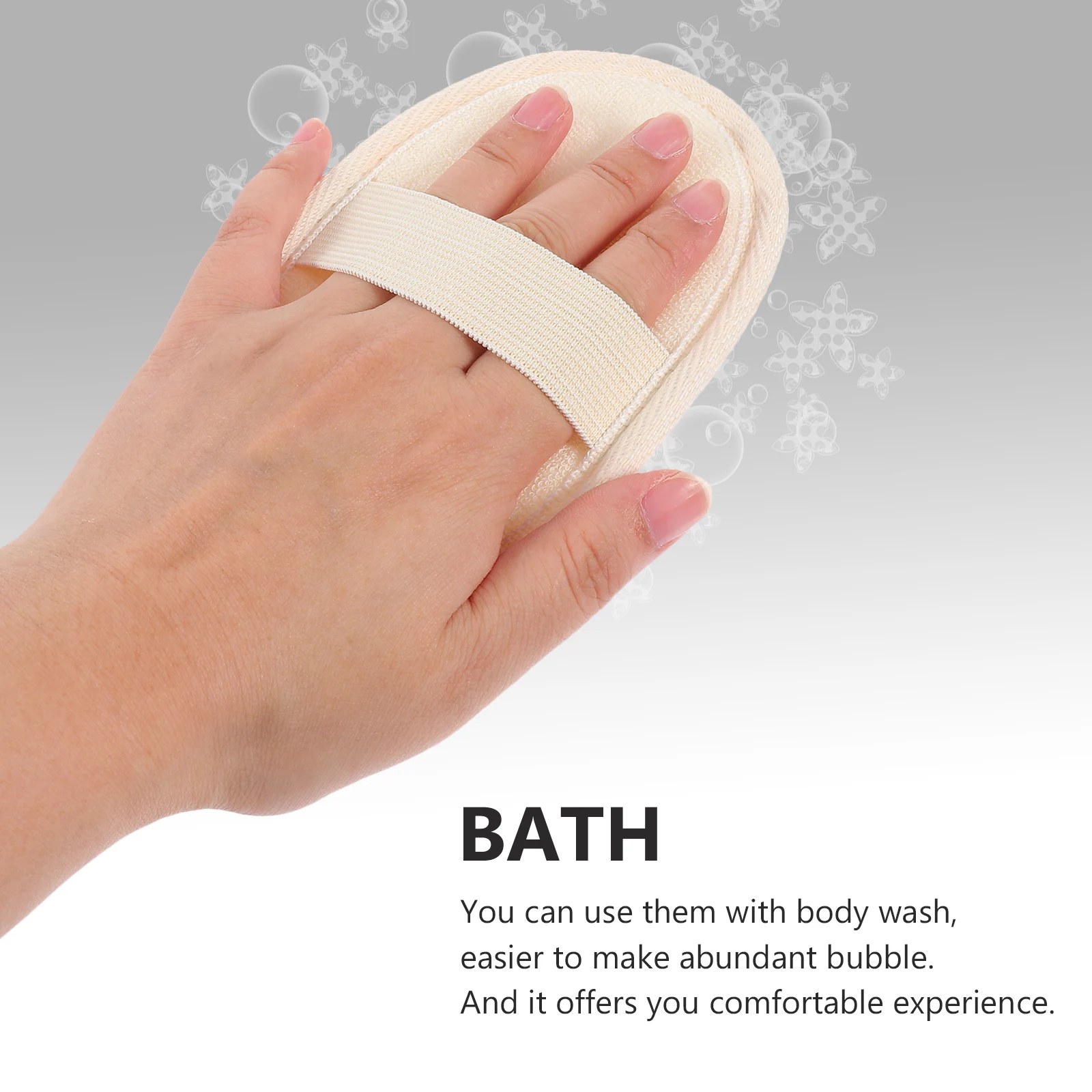 

5 Pcs No Hurting Hands Loofah Bath Towel Shower Exfoliating Washcloth Toilet Glove Scrub Scrubbing Bathing Towels Back Tools