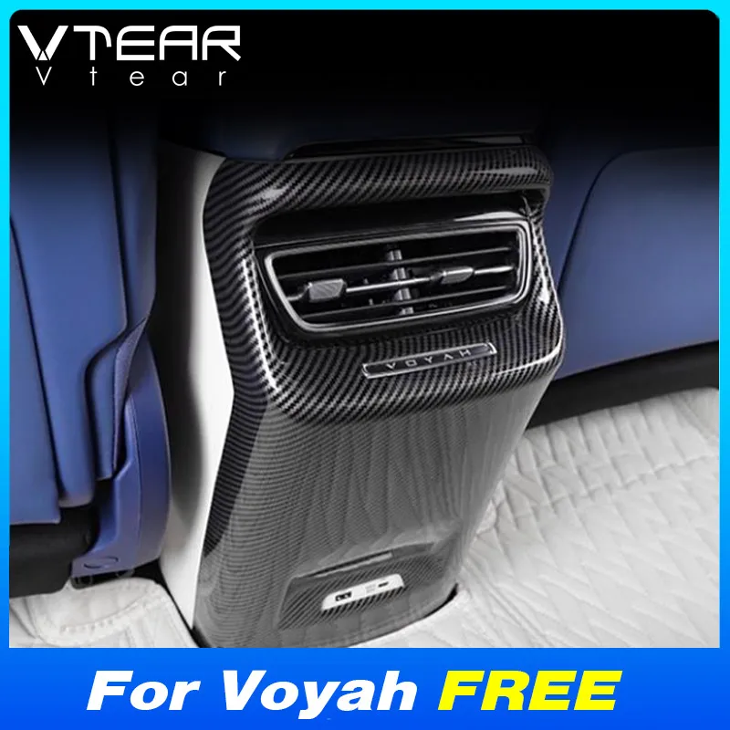 

Vtear Car Center Console Armrest Back Anti Kick Cover Decoration Interior Air Outlet Vents Trim Accessories Parts For Voyah FREE