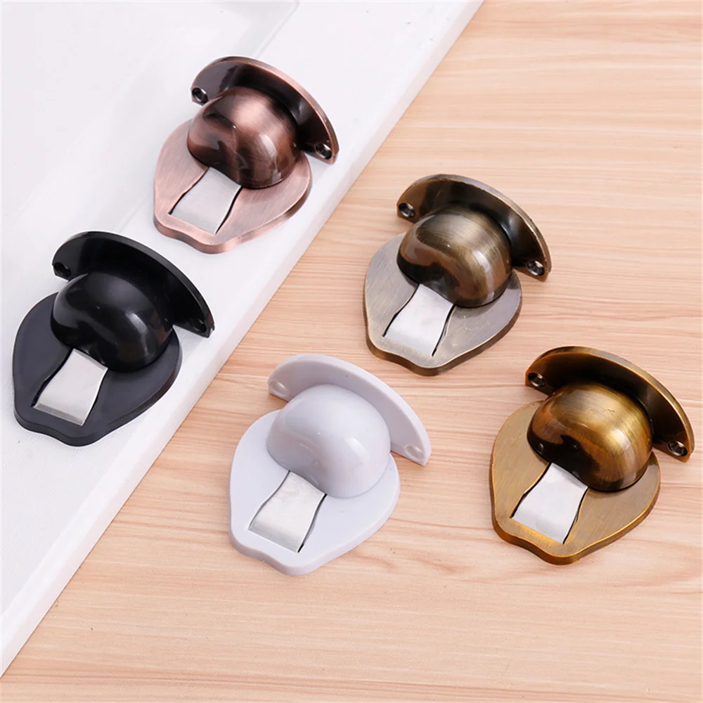 1/2PCS 2023 Door Suction Creative Mute Door Wall Buffer Anti-kick Anti-collision Door Stopper Household Ground Suction Plastic