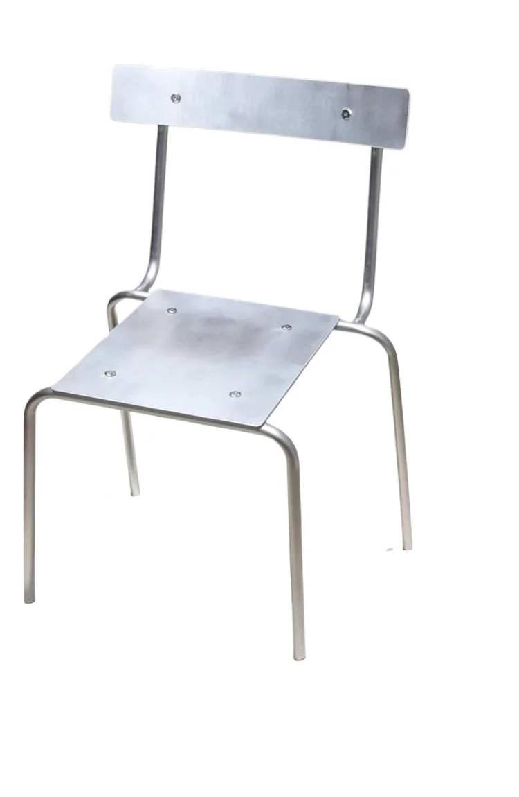 Metal Chair Dining Chair Leisure Table and Chair Creative Minimalist Wabi Sabi Industrial Style Outdoor Cafe Outdoor Courtyard
