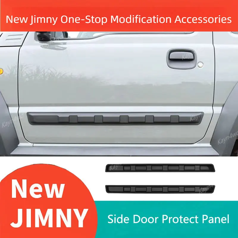 Off Road 4x4 Modified Accessories ABS Side Door Protector Panel Trim Cover For 3 Door 2019+ SUZIKI Jimny JB64 JB74 Guard Plate