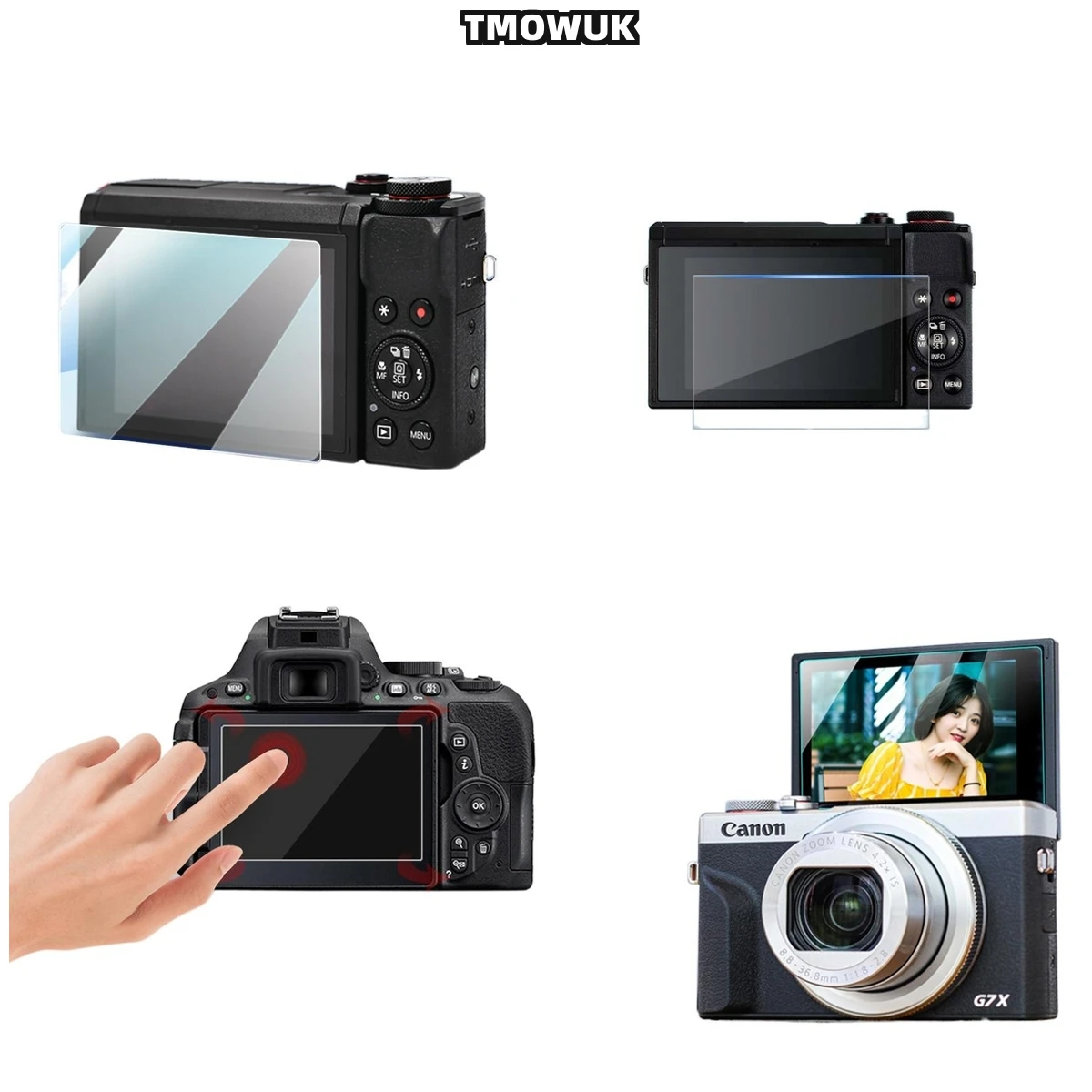 

Premium 9H Hardness Screen Protector For Canon G7X3 850D M200 - Tempered Glass & Bubble-Free Installation