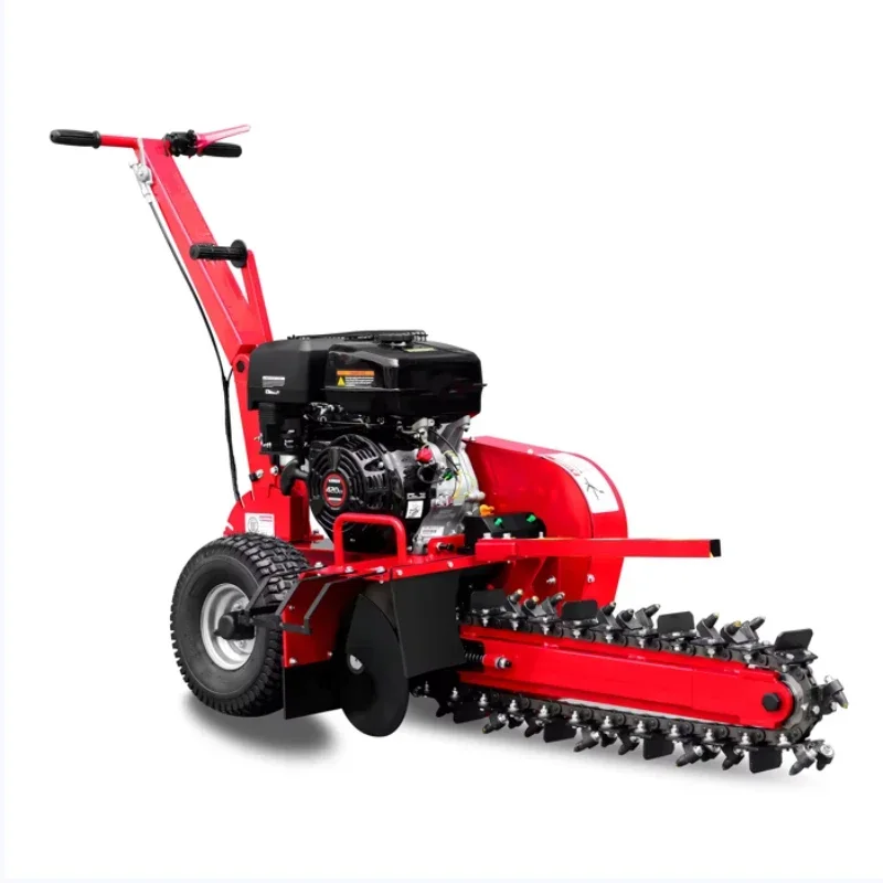 15Hp gasoline chain trencher self-propelled mini household and agricultural