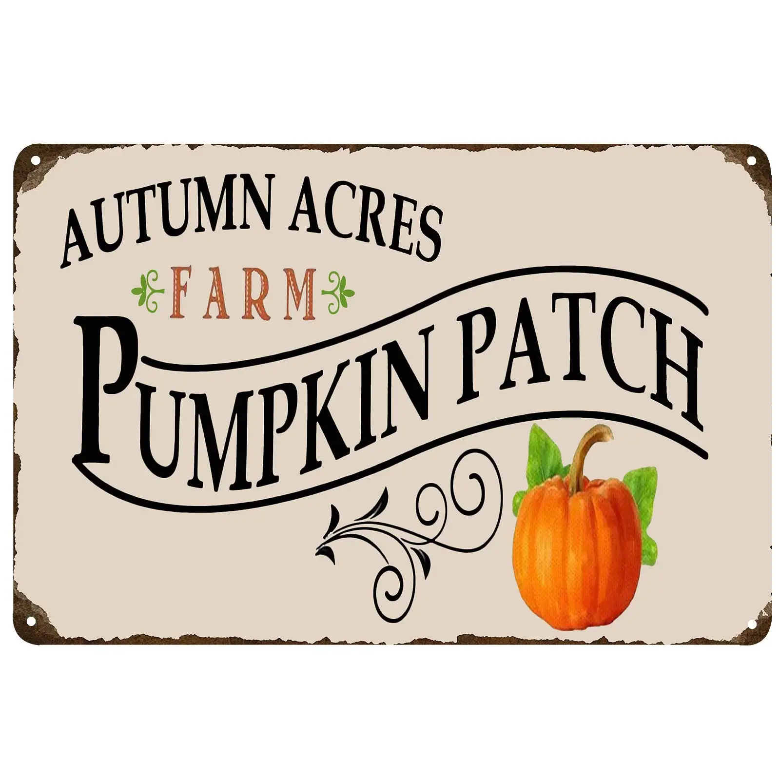 

FSTIKO осенний акр ферма нашивка с тыквой жестяной знак Ретро Винтажные кухонные знаки ферма декоративный деревенский домашний Декор 8x12 дюймов