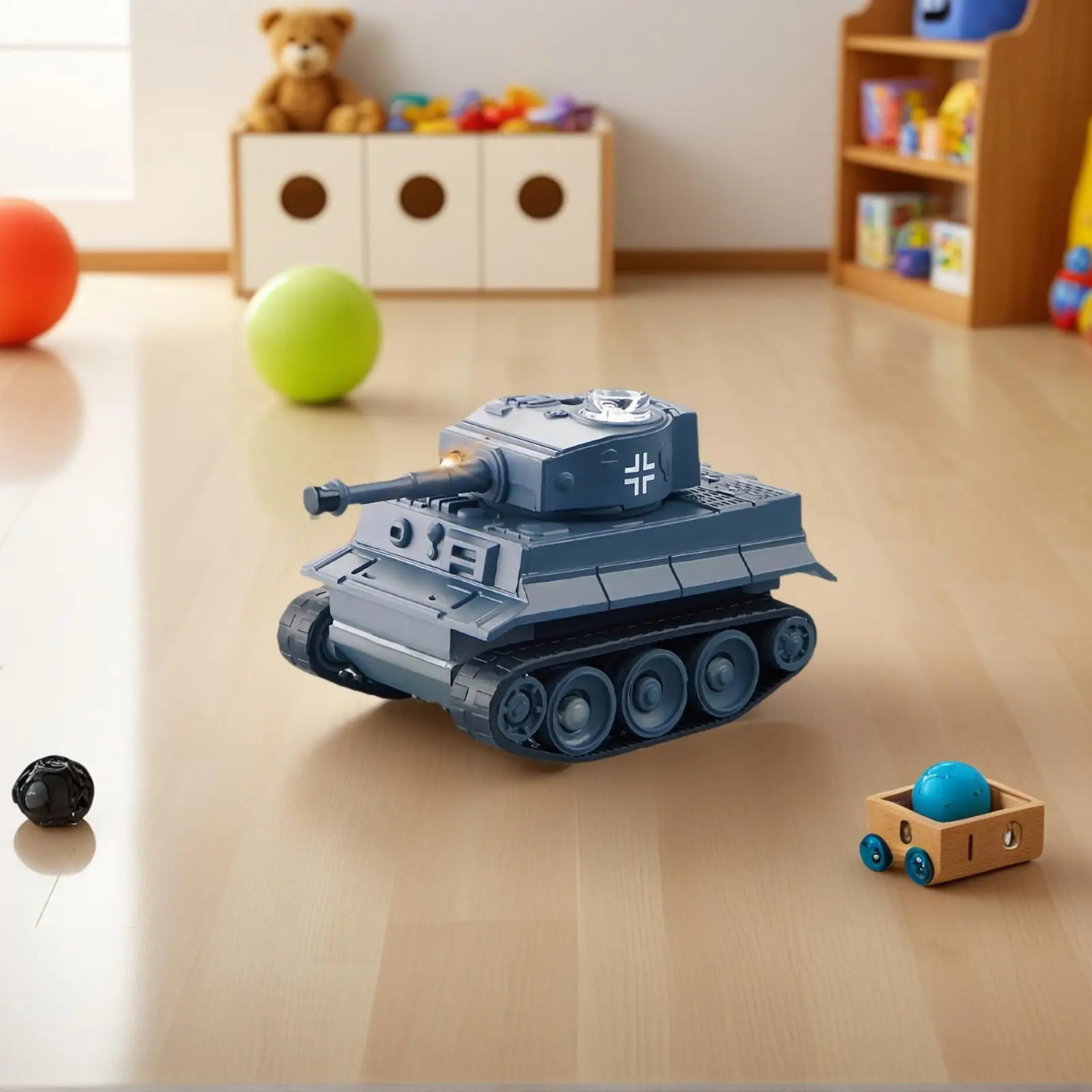 RC ถังการศึกษา Battle TANK ของเล่น MINI Interactive Vehicle ของเล่นสําหรับ STEM การเรียนรู้กิจกรรมเด็กห้องนั่งเล่นในร่มห้องเด็กเล่น