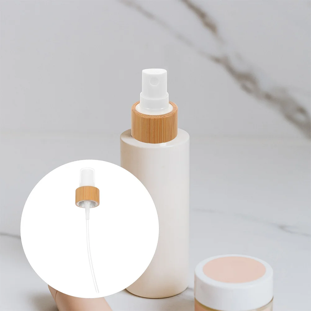

2Pcs Bamboo Top Spray Nozzles for Essential Oil Bottles Fine Mist Dispersion Durable Leak Proof Design Spray Bottle Top