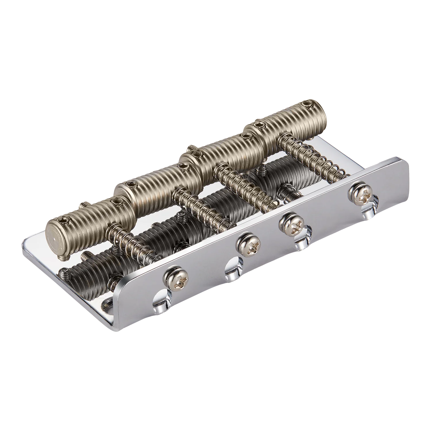 Dopro Vintage-style Bass Guitar Bridge Assembly with Threaded Saddles for 4 String Fender Jazz J Bass JB/Precision P Bass  PB