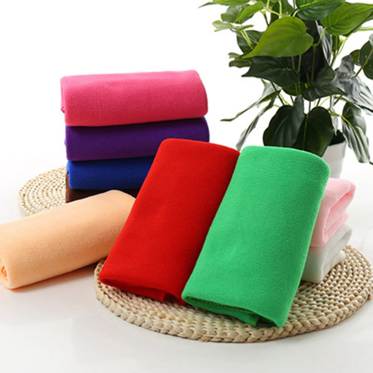 

Microfiber Car Towel 30X70Cm Yellow Scratch-Free Quick-Dry For Car Wash Drying Cleaning Rv Boat Home Use