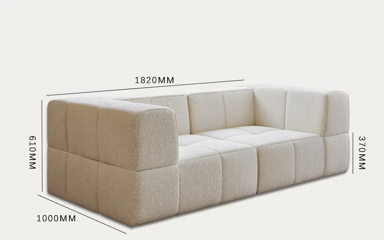 Einfache nordische Leder Stoff Bett Ecke Liege Vakuum Compression Sofa Ess كريم Teddy Samt Baumwolle Candy Block Bett