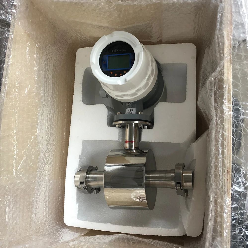 Tri-clamp Rs485 Tubo sanitario Misuratore di portata domestico elettromagnetico Pompa per il latte Separatore per mungitura di mucche Misuratore di portata della macchina Prezzo