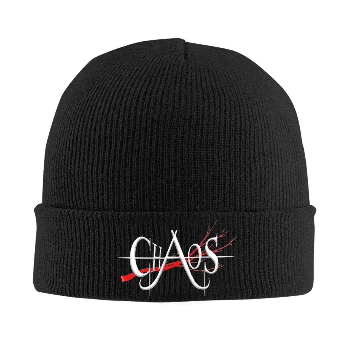 CHAOS Beanie Hats Knitted Hat Outdoor Sport Elastic Female Male Caps Autumn Winter Graphic Casual Bonnet Hats Gift