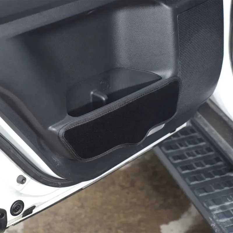 

Для 2024-25 Toyota Land Cruiser Prado бархатный черный коврик для двери автомобиля, противоскользящий коврик, декоративная наклейка, аксессуары для интерьера