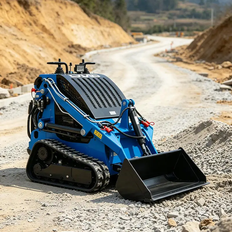 Free Shipping Mini Loader Earth Moving Machine Crawler Skid Steer Loaders Small Skid Steer Track Loader With Attachments