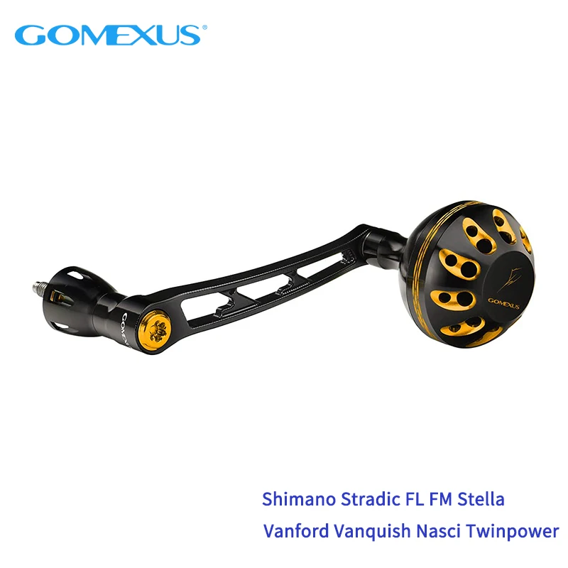 

GOMEXUS Power Handle for Shimano Stradic FL FM Stella Vanford Vanquish Nasci Twinpower 1000-5000 Spinning Reel Handle