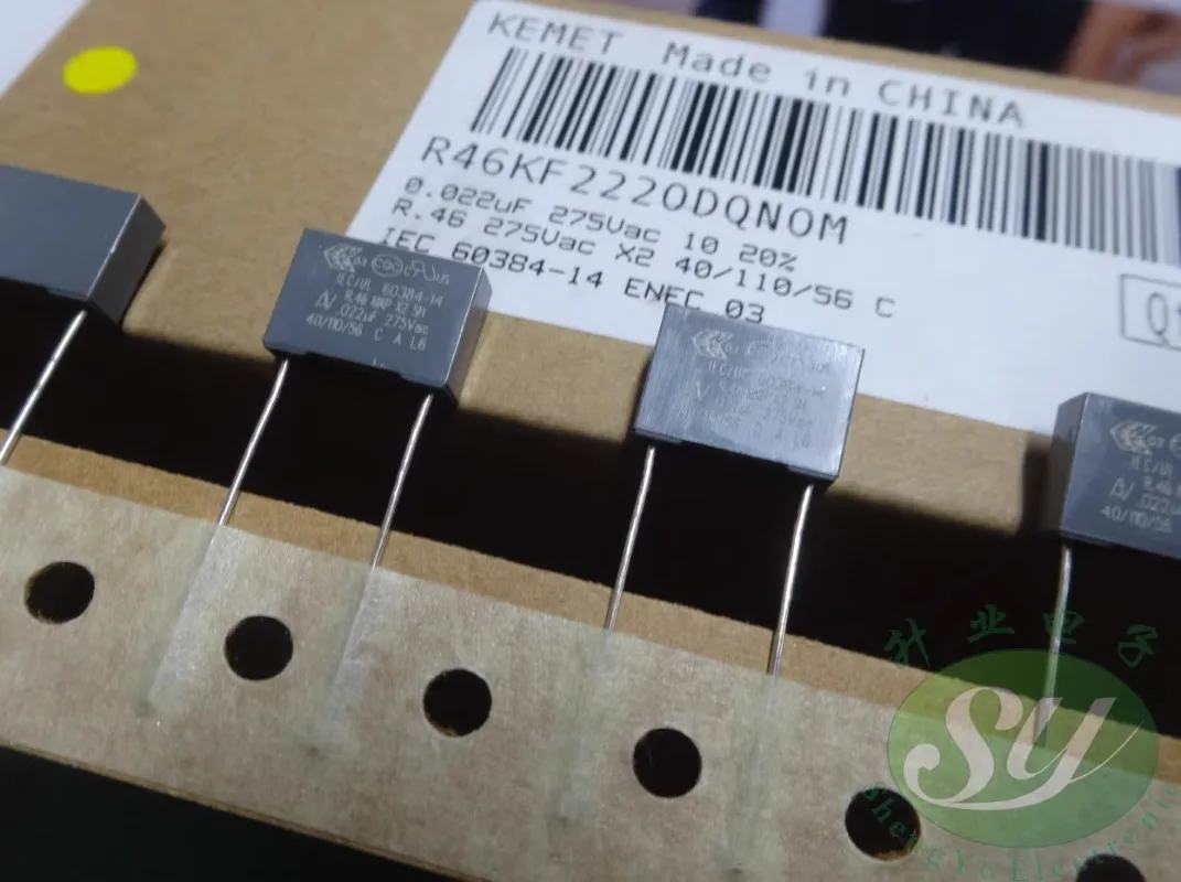 

20PCS AV 0.022uf/275VAC 22nf 223 brand-new 10mm film capacitor R46KF2220DQN0M