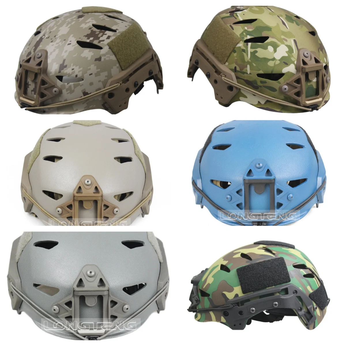 

Outdoor Tactical Helmet Wendy EX Second-generation Carbon Fiber Perforated Version Hiking And Cycling Safety Helmet H011