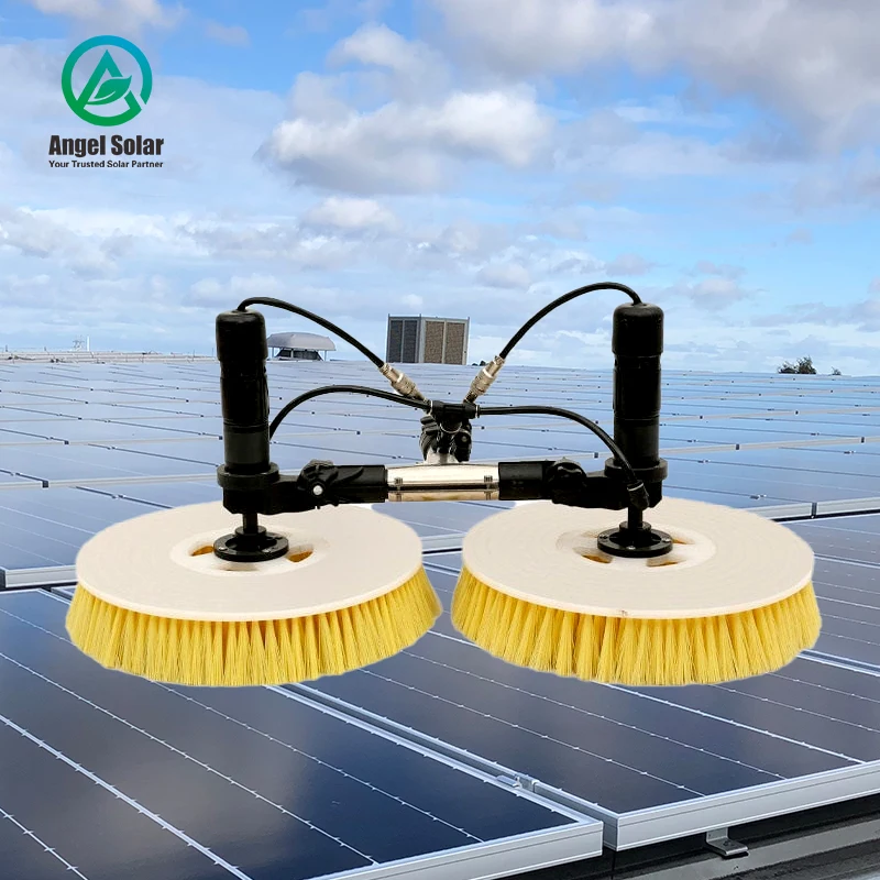 

Double Head Photovoltaic Cleaning Tool 3.5M 5. 5M 7.5M Extensional Robot Solar Panel Brush//