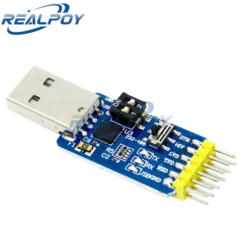 1 Uds CP2102 USB a UART TTL RS232 USB TTL a RS485 conversión mutua 6 en 1 módulo de conversión adaptador serie para Arduino