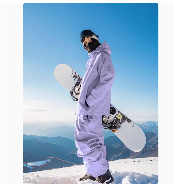 John Snow 2025 Neuer Unisex Ski-Anzug für Einzel- und Doppelbretter, Locker Geschnittener Wasserdichter Wärmehaltender Skianzug mit Skihose und Skijacke – Detail 26