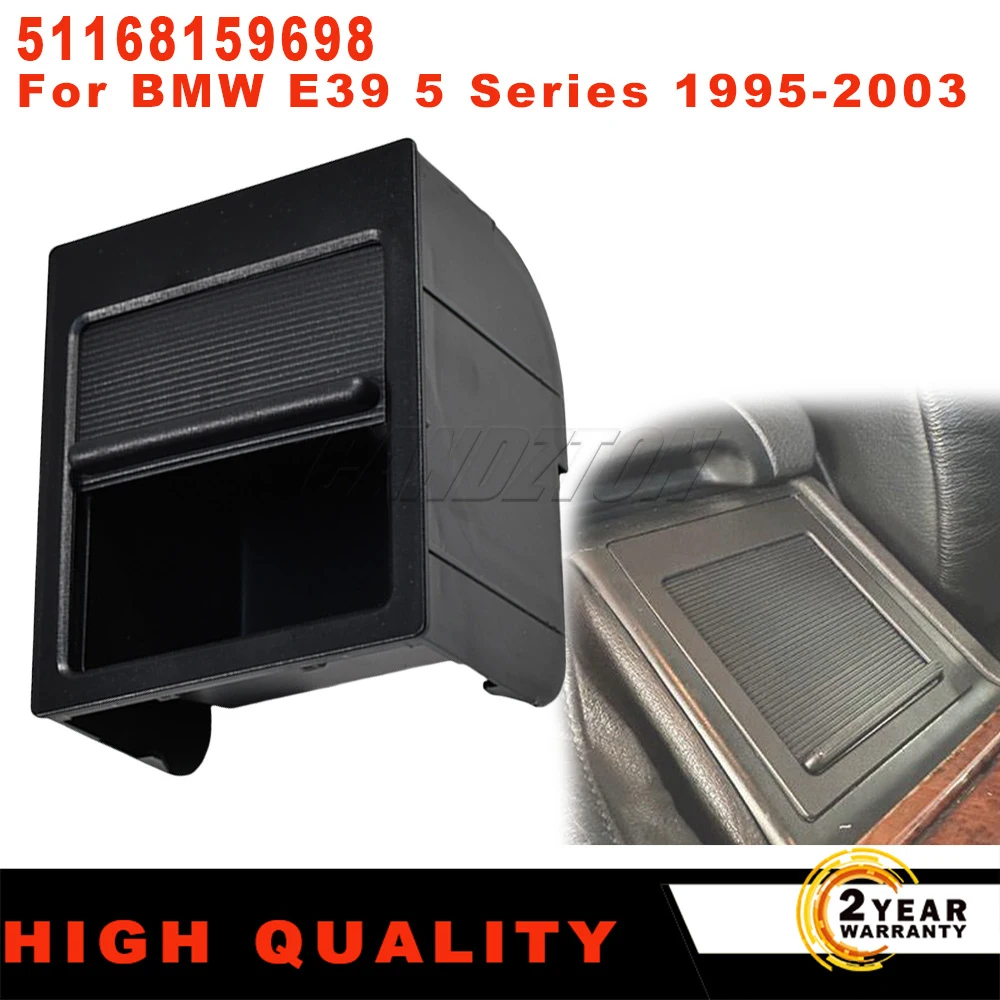

1 PC New Black Center Console Storage Tray Replacement For BMW E39 5 Series 1995-2003 Compartment Insert Direct Fit 51168159698