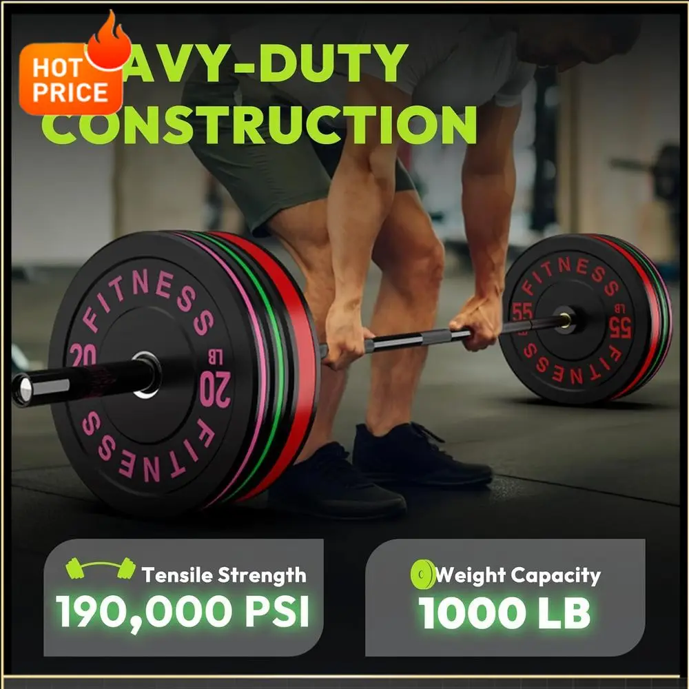 

Горячая распродажа: 2-дюймовая штанга для становой тяги и приседаний с высокой нагрузочной способностью (1000-1500 фунтов) и рифленой рукояткой