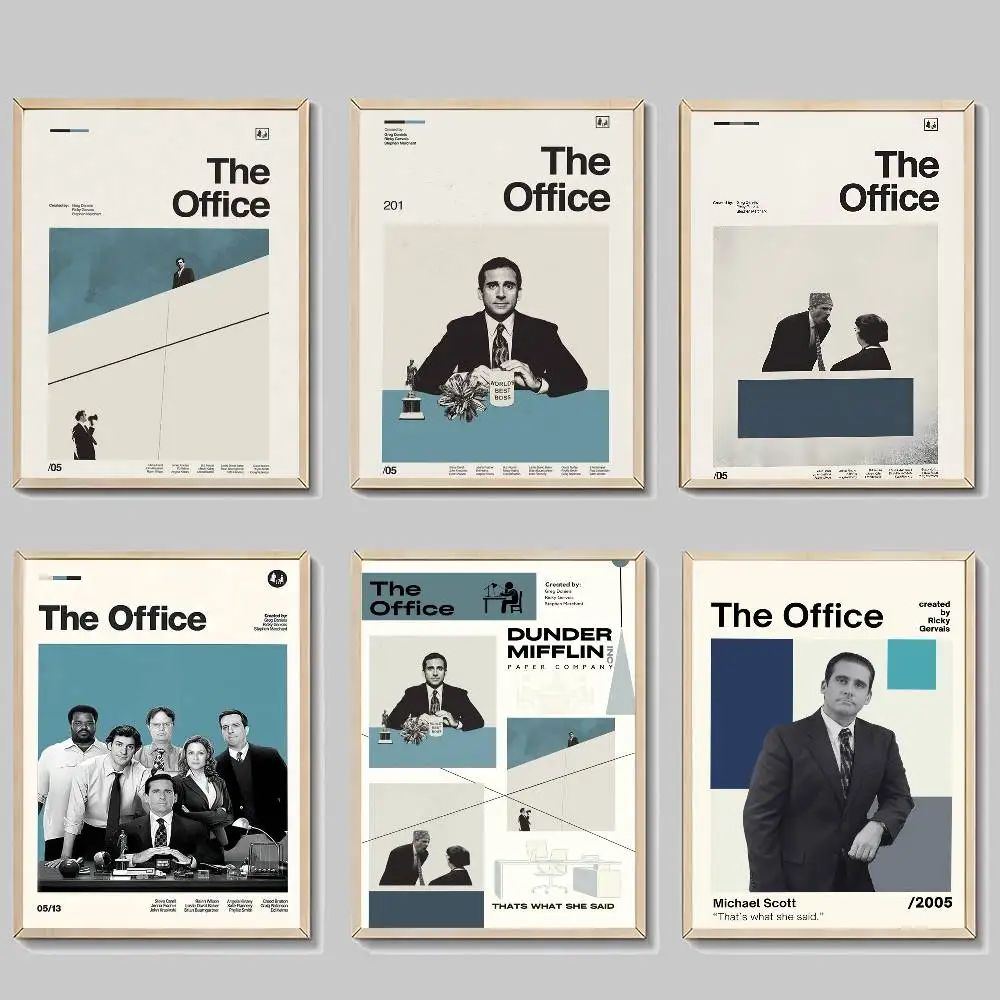 Hot Classic Movie The O-Office TV Selbstklebendes Kunstposter Whitepaper Drucke Poster Kunstwerk Ästhetische Kunst Wandmalerei