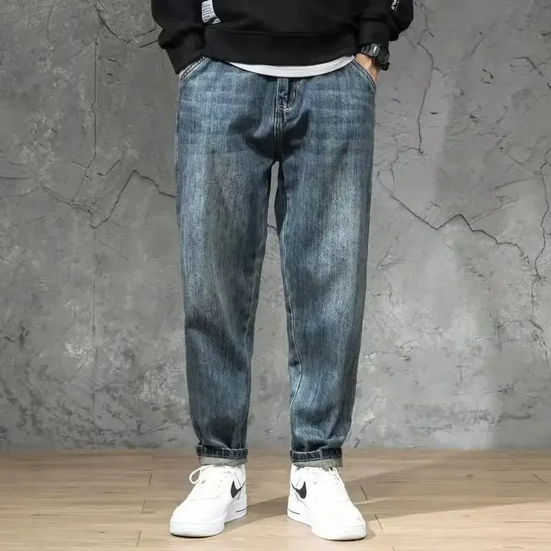 PantsNew Loose Men Jeans Male Trousers Simple Design High Quality All-match