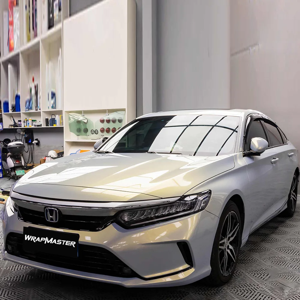 

Комплект декоративной виниловой пленки Wrapmaster Auto с ПЭТ-лайнером — ультраглянцевая золотисто-синяя автомобильная пленка для краски 5 м/10 м/18 м