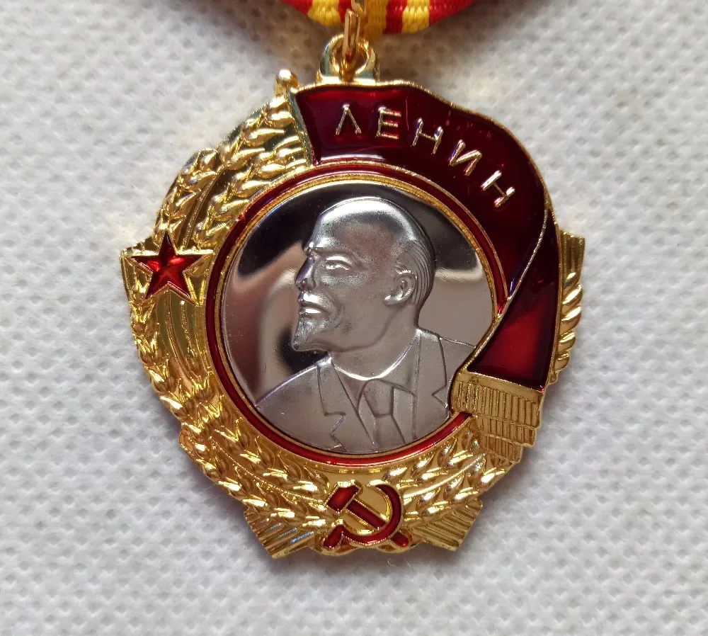 CCCP Orden Lenina USSR Order of Lenin Pre Soviet Union Military Medal Russia Military Decoration CCCP Person Gold Badges