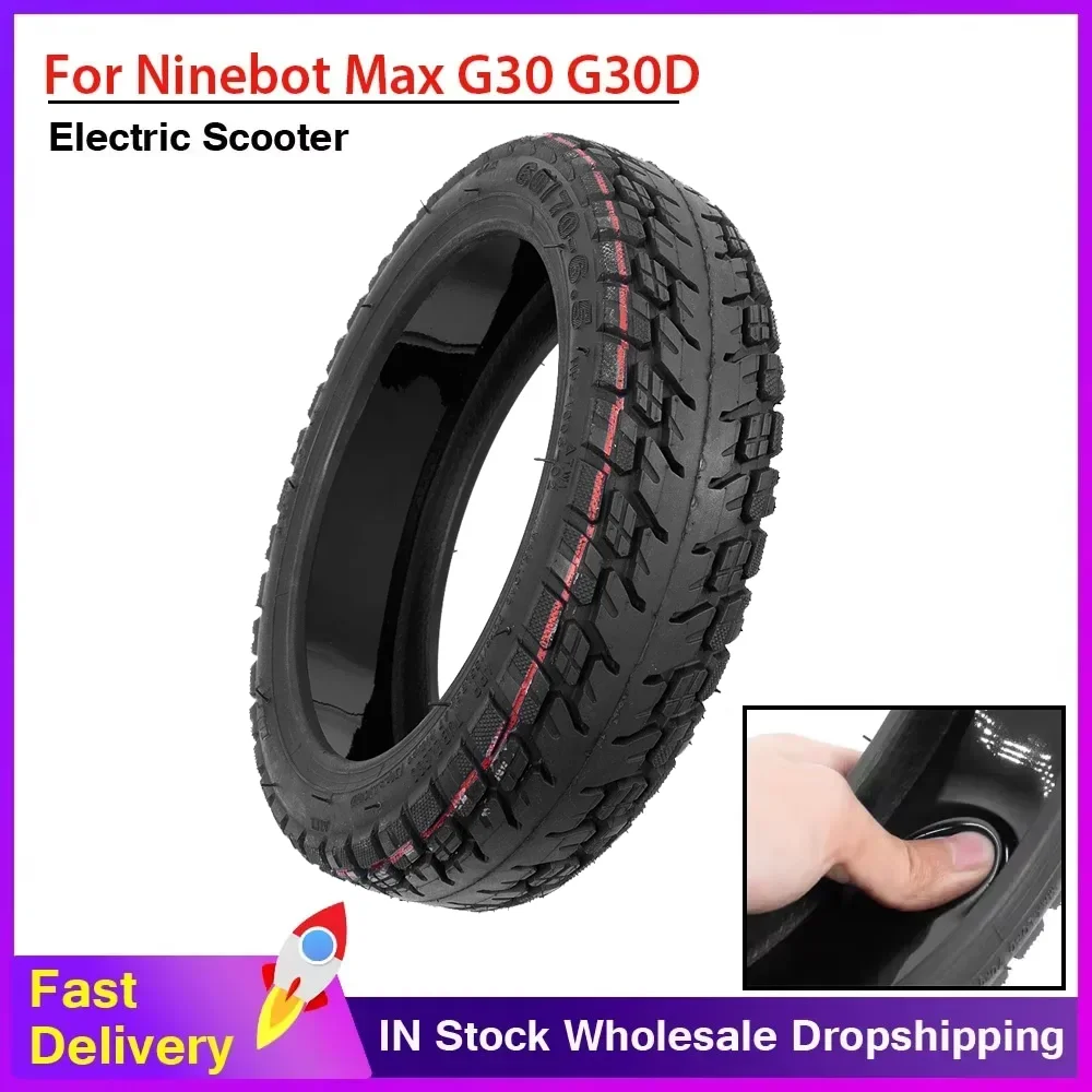 

60/70-6.5 Self Healing Tire for Ninebot Max G30 G30D G30E G30LP Electric Scooter 10inch Tubeless Vacuum with Repair Gel Tires
