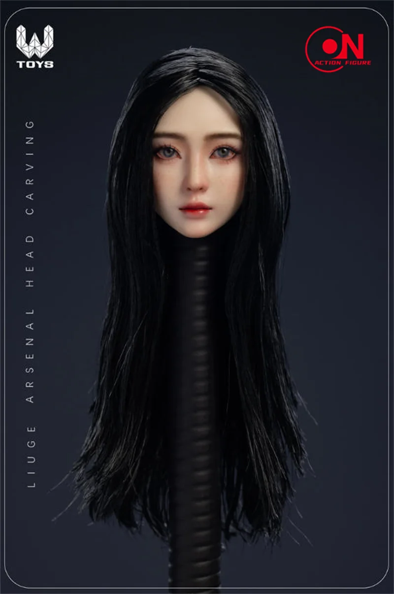 1/6 Xiaoru أنثى المنقولة عيون رئيس نحت الثقيلة/الخفيفة ماكياج نموذج صالح 12 ''أنثى الجندي عمل الشكل دمى الجسم #5