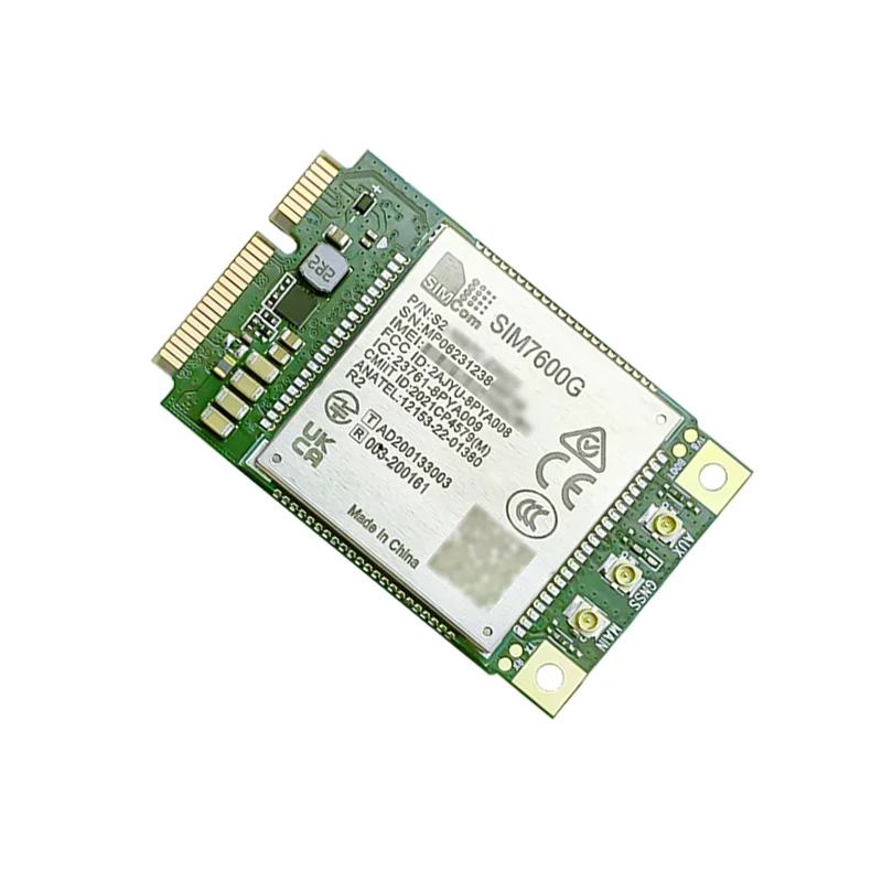 SIMCom SIM7600G-H MiniPCIe Global Region/Operator 150Mbps/50mbps Cat4 GNSS LTE 4G modulo SIM7600 SIM7600GH SIM7600G H Mini PCIe