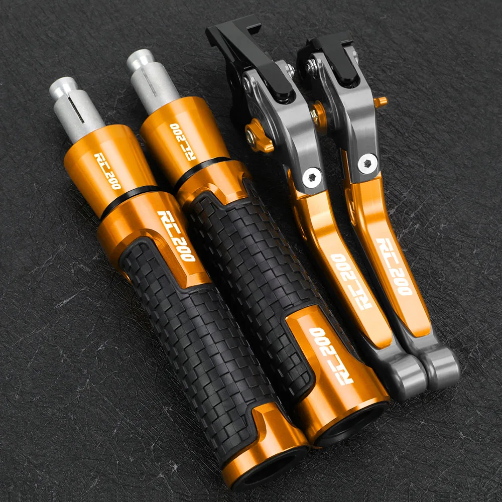 FOR K-T-M RC200 2014-2022 2023 2024 Motorcycle Accessories Adjustable Extendable Brake Clutch Levers Hand Grip Handlebar Ends