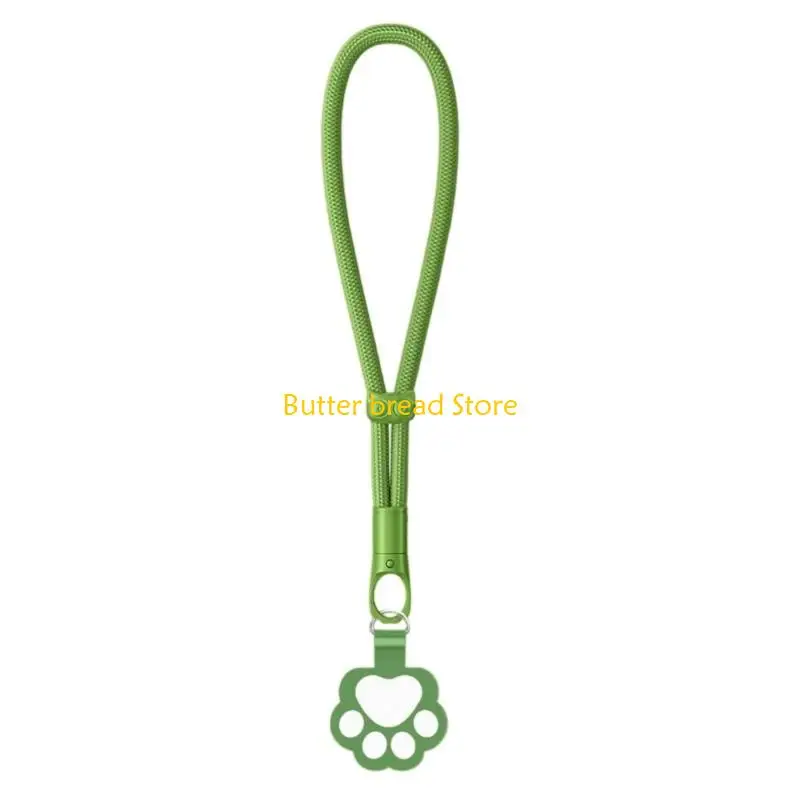 W89C Lockable Phone Lanyard Adjustable Strap For Smartphone Security Polyester Metal Blend