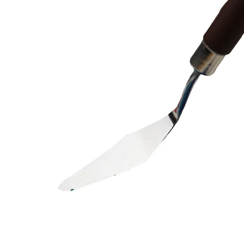 1/3/5/7PCS Aquarel Gemengde Art Olieverfschilderij Schraper Set Hout Rvs gouache Verf Pigment Mengen Mes Handje