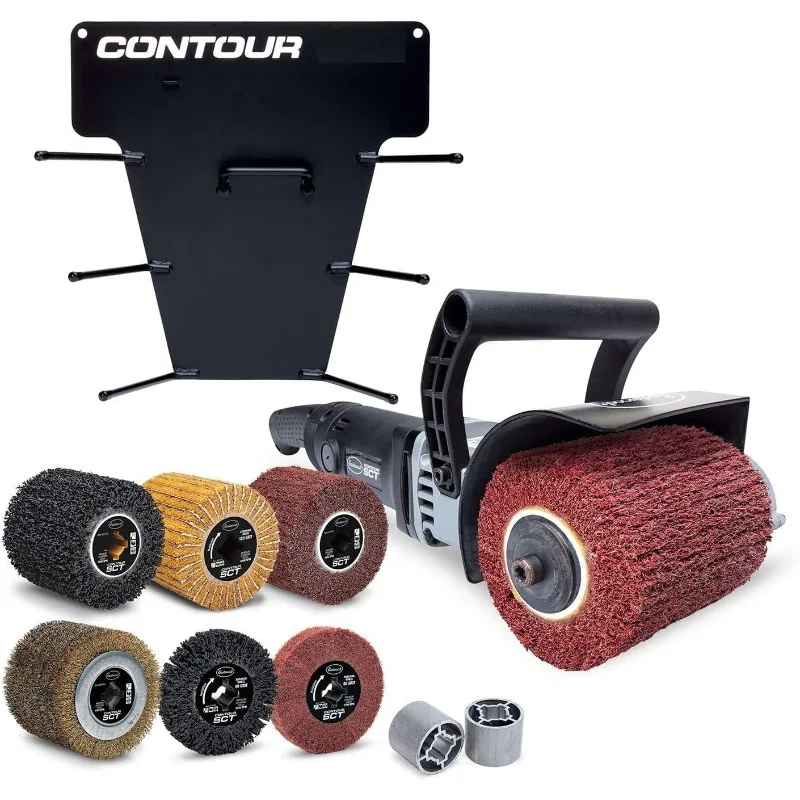 Eastwood Contour SCT Surface Conditioning Tool, Metal Rack, & Drum Sanders Master Kit | 6 Speed 9 AMP 3700 RPM Motor Power Drum