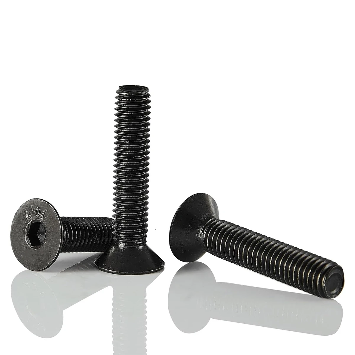 50 قطعة M4x30/35/40/45/50 مللي متر شقة رئيس عرافة المسمار غاطسة رئيس الترباس ، الصف 10.9 الكربون الصلب