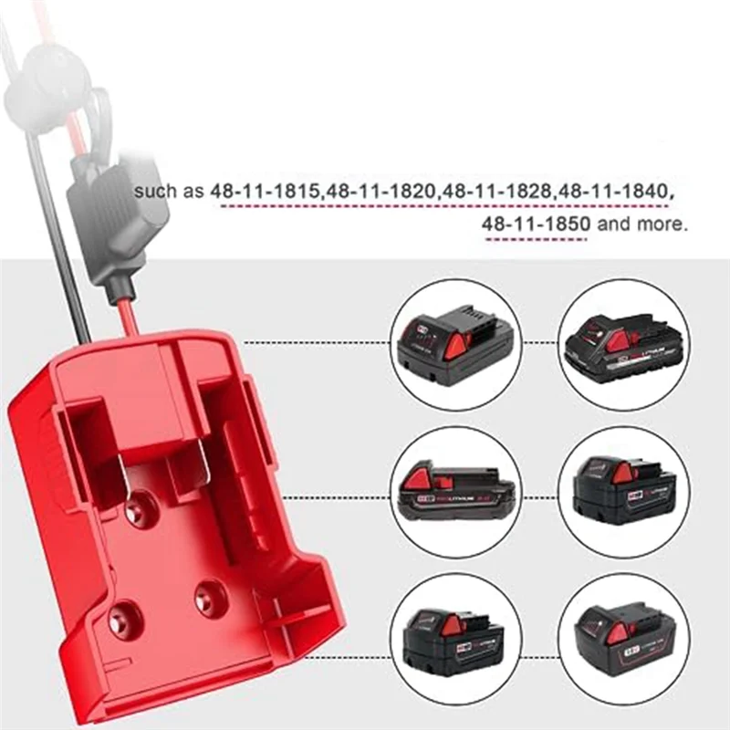 Classy-2 Packs Power Wheels Adapter For  M18 Battery Adapter Power Wheels Battery Converter Kit With Fuse Durable Easy