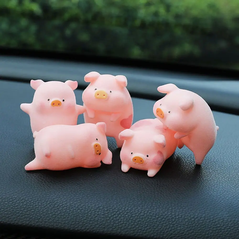 

for Women Girls Fashion Toys Ornament Funny Anime Doll Car Pendant Pink Pigger Ornament Pig Car Decoration Lucky Piggy Hanging