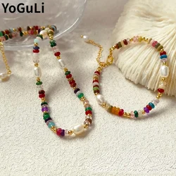 Fashion Jewelry Sets Bracelet Spring Summer Style Popular Natural Pearl Stones Necklace For Women Gift
