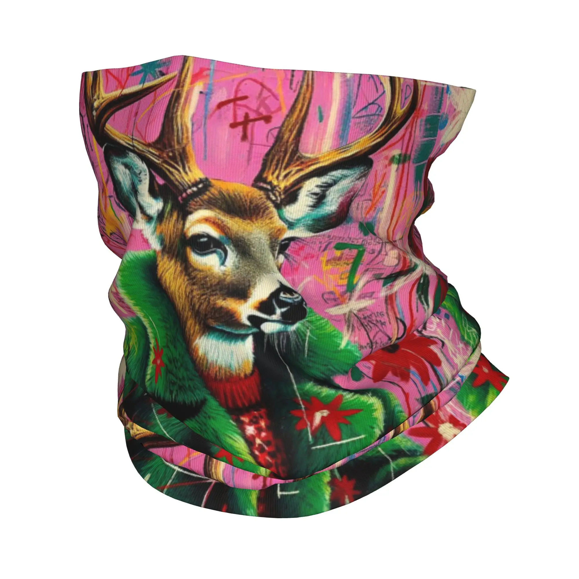 

Bold Urban Deer Statement Bandana Neck Gaiter Printed Wrap Mask Scarf Multi-use Cycling Scarf Cycling For Men Women Adult