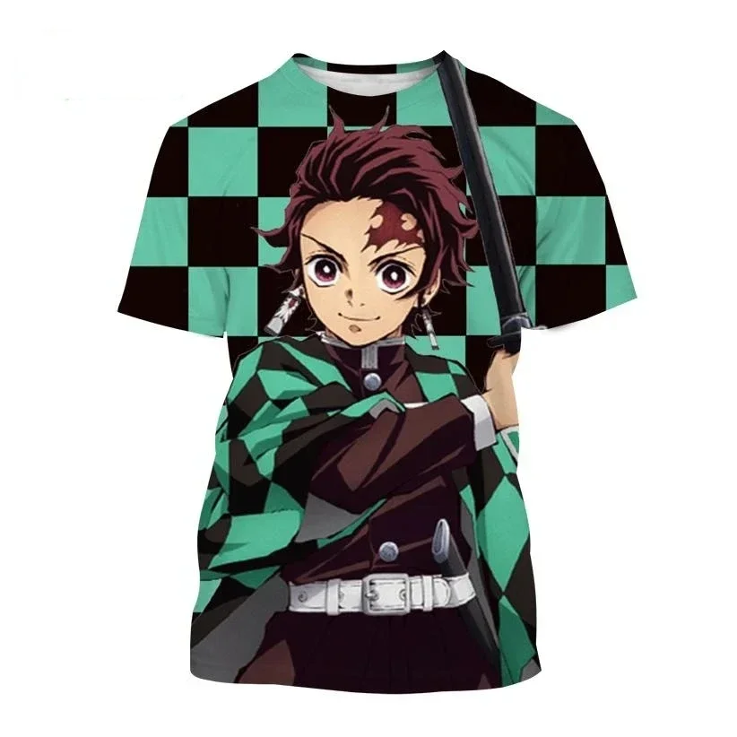 Hot Salling New Anime Demon Slayer Cosplay 3D Print T-Shirts Fashion Men/Women Cartoon Tee Shirt Casual Kid Short Sleeve Tops