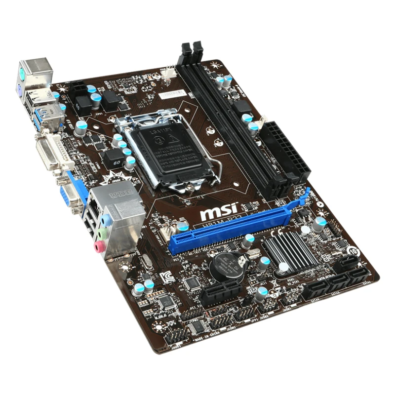 Imagem -03 - Msi-placa-mãe H81m-p33 Core i7 H81 Lga1150 Ddr3 Sata Pci Express Usb Vga Dvi Microatx Eletrônicos Eletrônicos de Consumo Eletrônicos