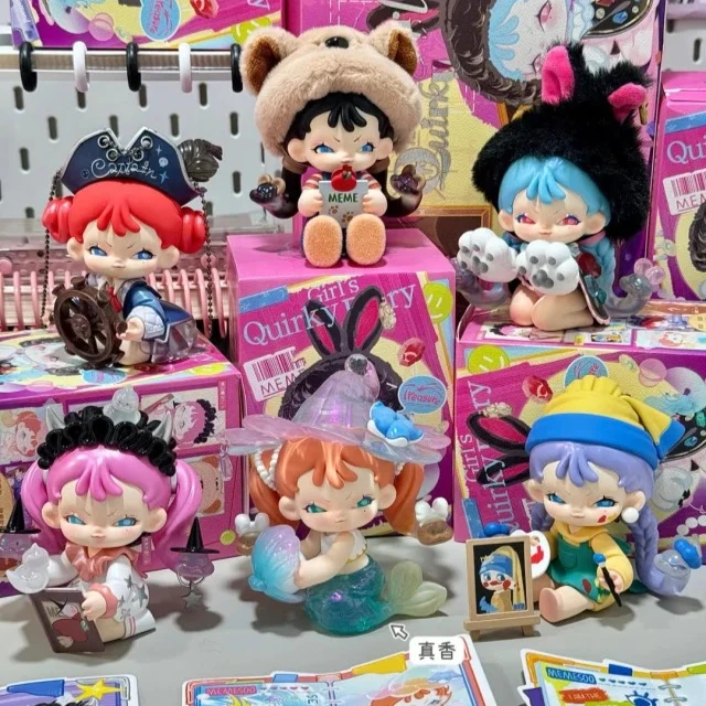 

MEMSOO Girl's Quirky Diary Series слепая коробка Kawaii аниме фигурка Mystery Box милые куклы Memsoo подарок настольный орнамент игрушки
