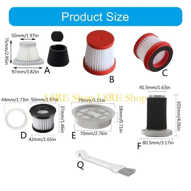 L8RE Vacuum Cleaner Hepa Filter for Deerma VC01/CM1300/DX118C/CM300S/VC20/DX700