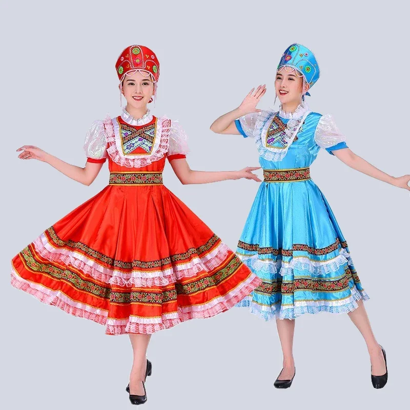 Songyuexia Klassieke Traditionele Russische Dans Kostuum Jurk Europese Prinses Podium Jurken Toneel Kleding